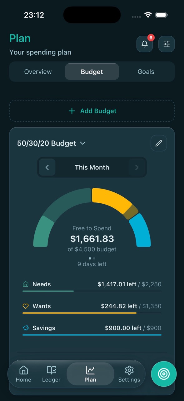 Reach App - Budget